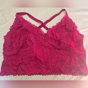 Torrid Fuchsia Lace Bralette